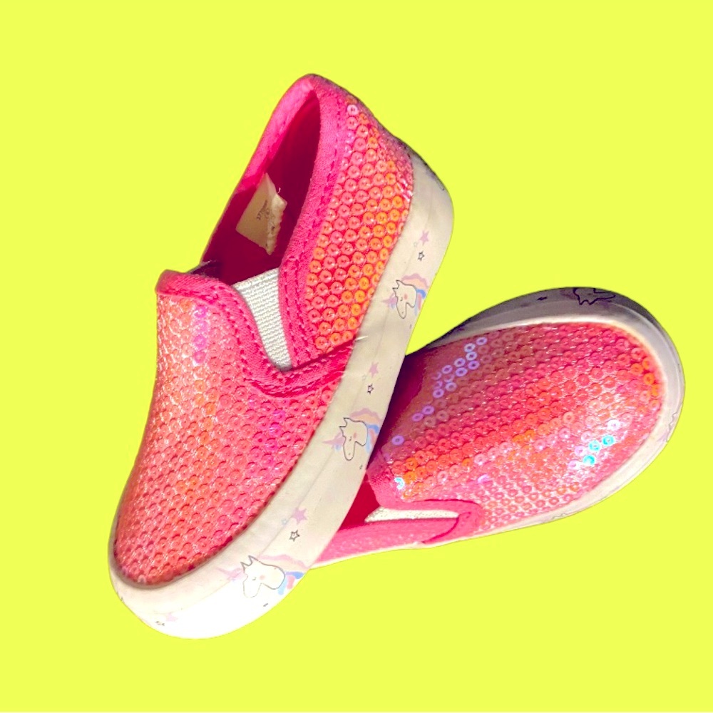 Pink sequins sneakers
